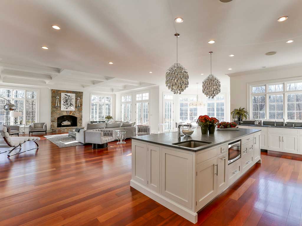 Kitchen and Living Room View