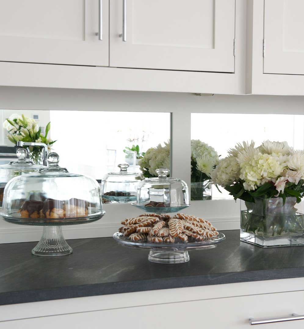 Kitchen Counter with Dessert Trays